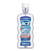 Thumbnail for Image 1 of Default Title for the product ACT Kids Pure Protect Anticavity Mouthwash, Simply Strawberry, 16.9 fl. oz.