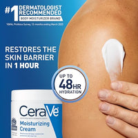 Thumbnail for Image 3 of CeraVe Moisturizing Cream, Face & Body Moisturizer for Dry Skin, 19oz