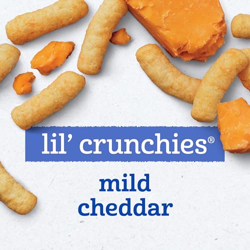Image 4 of Gerber Stage 3 Mild Cheddar Lil Crunchies Snack, 1.48 Oz, 6 Pack