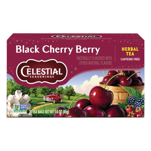 Image 1 of Default Title for the product Celestial Seasonings Herbal Tea Bags Black Cherry Berry 20 Count Pack of 6