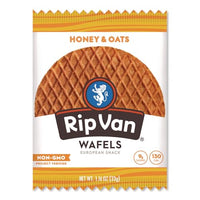 Thumbnail for Image 5 of Rip Van Wafels Honey and Oats Stroopwafels, Healthy Snacks, Non-GMO, Keto Friendly, Low Sugar, 12 Pack