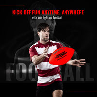 Thumbnail for Wave Runner LED Light-Up Football - Glow in The Dark Football Games- Size 10.35 in. with Pump and Batteries Included | Perfect Game Gifts for Teen Boys Ages 7-15 Fans & Players