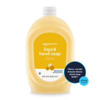 Thumbnail for Amazon Basics Liquid Hand Soap Refill, Milk and Honey Scent, Triclosan-Free, pH Balanced, Dermatologist Tested, 50 Fluid Ounces