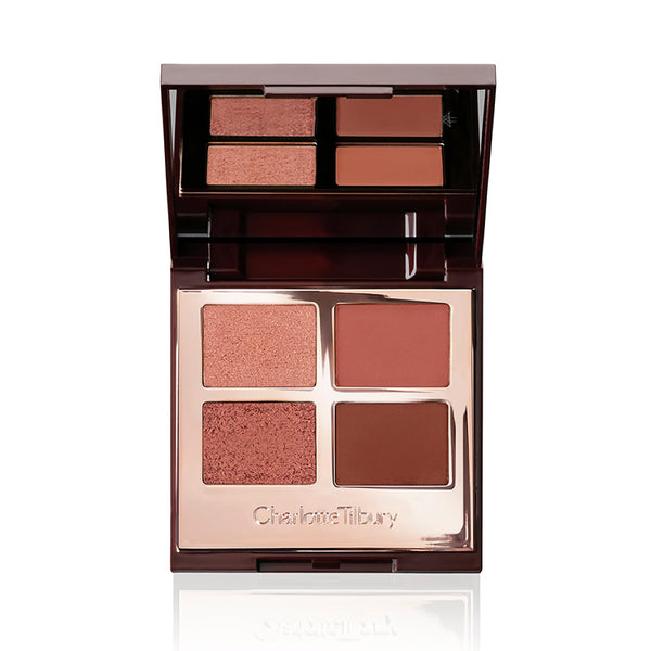 Charlotte Tilbury Luxury Palette Eyeshadow - Shimmer, Metallic & Satin Matte Eyeshadow Quad with a Rich Powder Formula - Includes 4 Complementary Shades - Pillow Talk Dreams