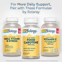 Thumbnail for SOLARAY Food Carotene 7500mcg (25000 IU) - Beta Carotene Vitamin A Supplement - Wellness and Immune Support Supplement, Potent Eye Vitamins and Skin Food, Plant Sourced, 60-Day Guarantee, 100 Softgels