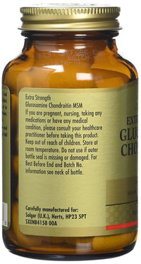 Thumbnail for Solgar Triple Strength Glucosamine Chondroitin MSM, 60 Tablets - Promotes Healthy Joints, Supports Comfortable Movement - Shellfish Free - Gluten Free, Dairy Free - 30 Servings