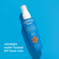 Thumbnail for Hawaiian Tropic Weightless Hydration Water Sunscreen Mist for Face SPF 30 | Non-Aerosol Sunscreen Spray Travel Size, Beach Essentials, Summer Essentials, Travel Sunblock Face SPF Spray, 2.1 fl oz