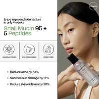 Thumbnail for JUMISO Snail Mucin 95% + Peptide Essence 4.73 fl.oz / 140ml | Hydrating Serum with Snail, Face Moisturizer for Dry Skin, Daily Deep Hydration, Korean Skincare
