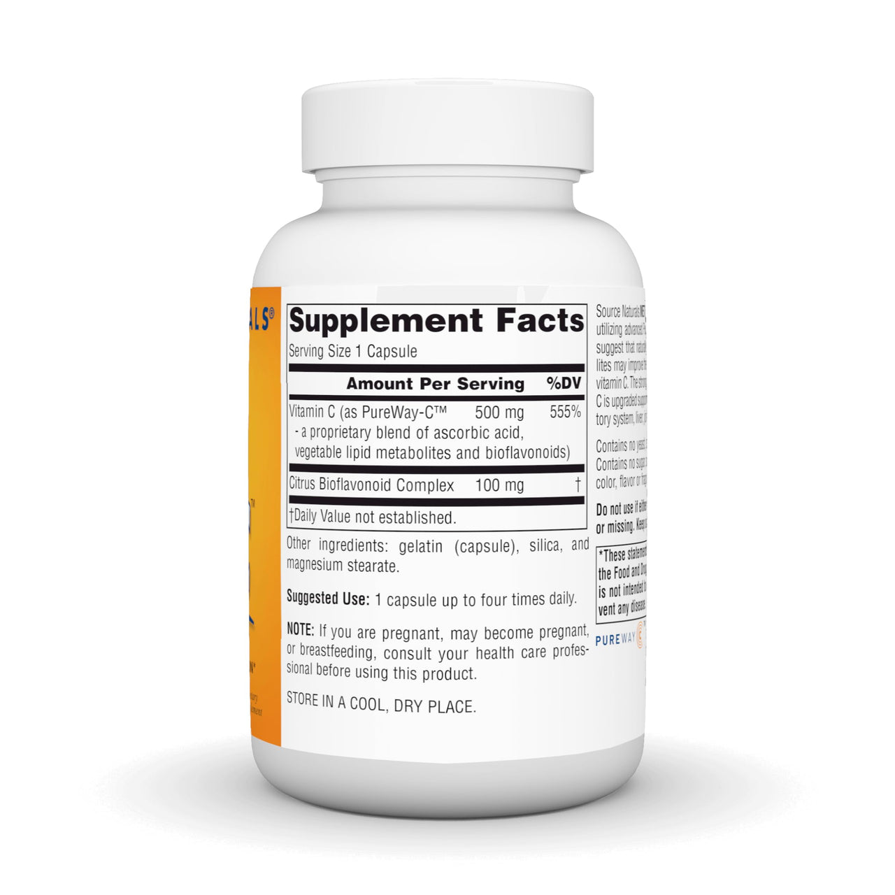 Source Naturals Metabolic C, Optimized Vitamin C for Enhanced Antioxidant Protection*, 500 mg - 90 Capsules