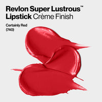 Thumbnail for Revlon Super Lustrous Lipstick, Creamy Formula For Soft, Fuller-Looking Lips, Moisturized Feel, Certainly Red (740), 0.15 oz