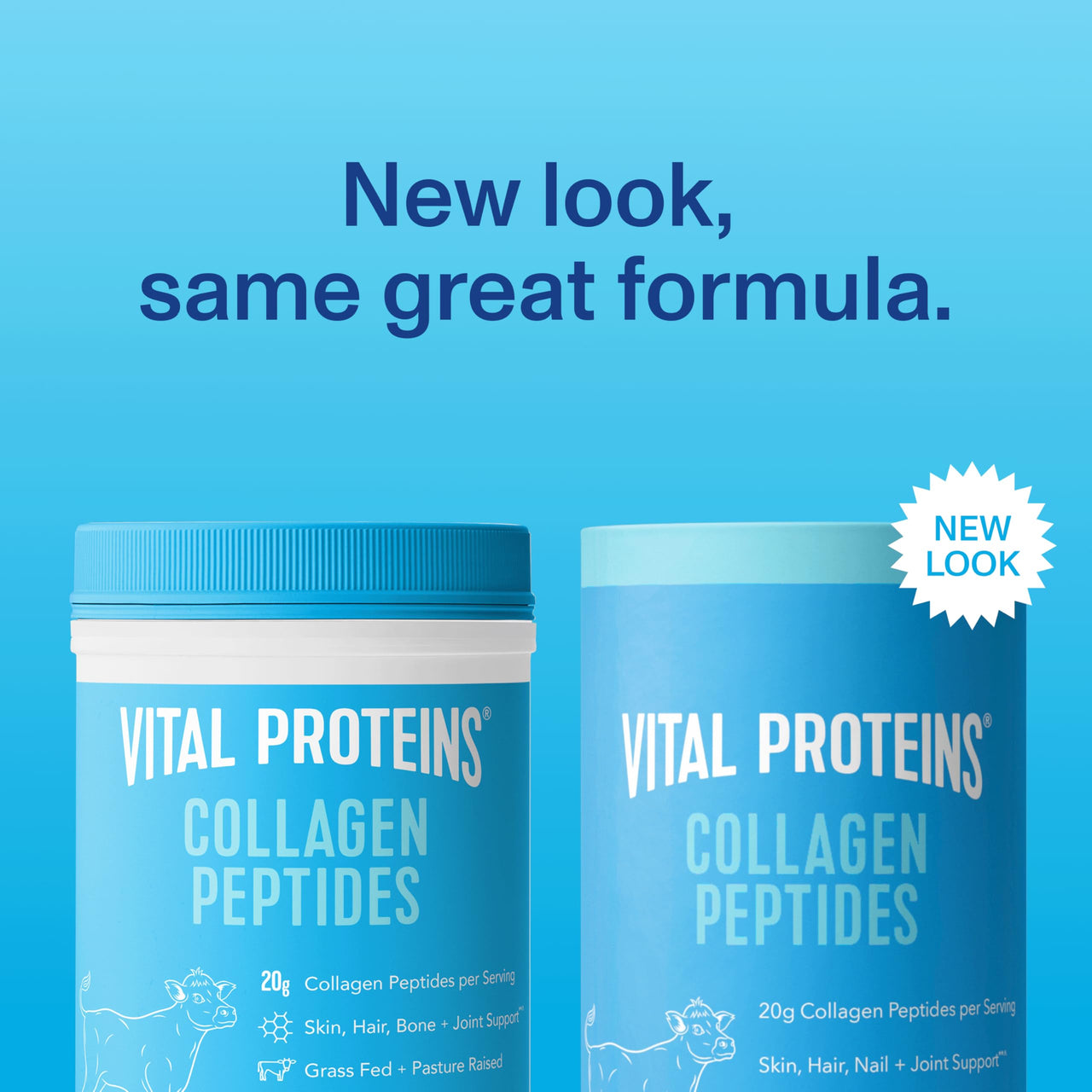 Vital Proteins Collagen Peptides Powder Supplement for Skin Hair Nail Joint Health or Support - Hydrolyzed Collagen - Unflavored, 7 Servings