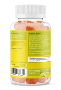 Thumbnail for SUKU Turmeric Curcumin Sugar Free Gummies with 1003mg of Turmeric - Black Pepper Protects Liver, Improves Digestion, Inflammation Response & Joint Health – Lemon Lime Flavour (50 Gummies)
