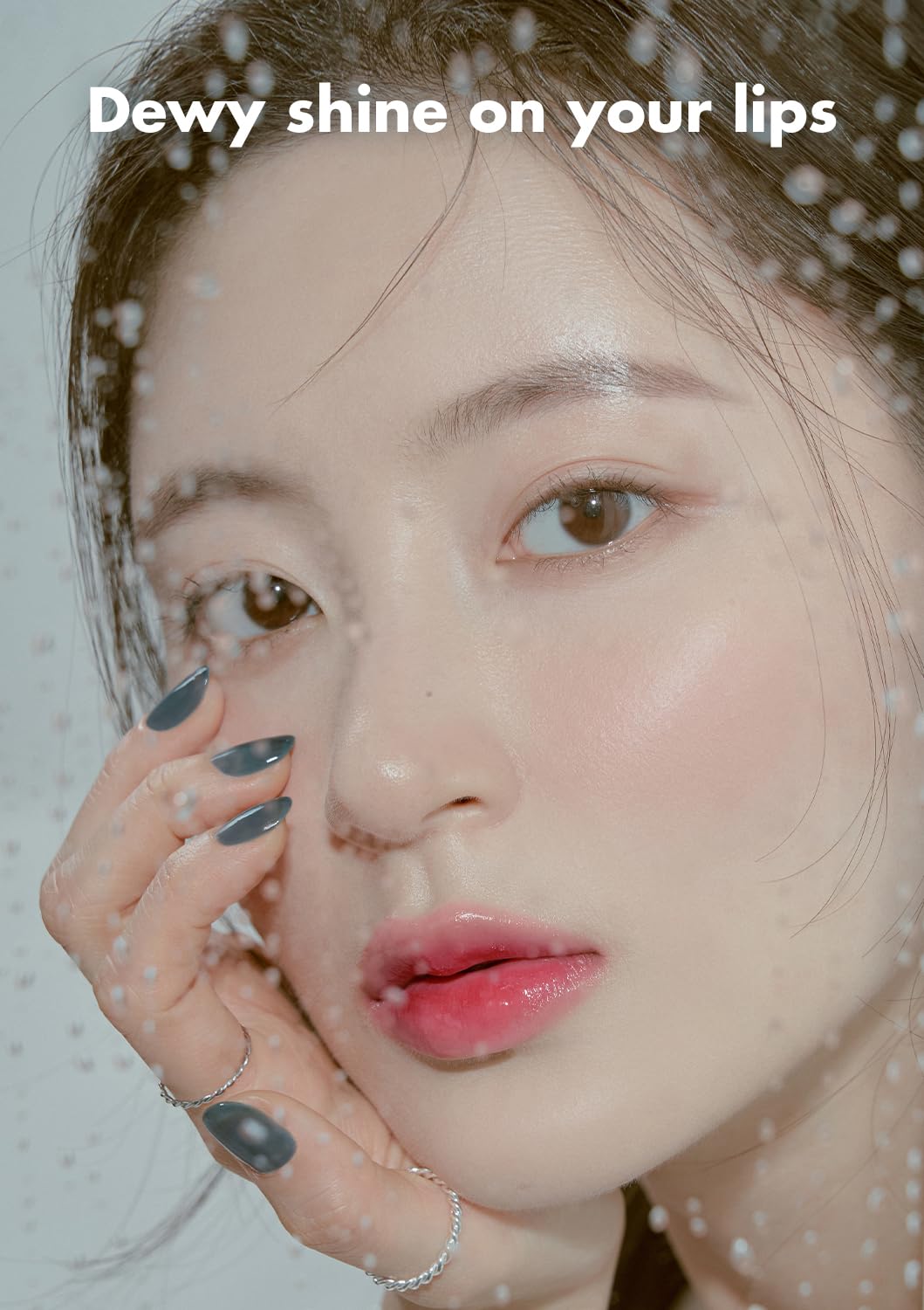 rom&nd DEWY·FUL Water Tint 06 Thulian - K-Beauty Cool Cream Pink Lip Stain for Hydrating Dewy Gloss & Non-Sticky, Long-Lasting Comfort