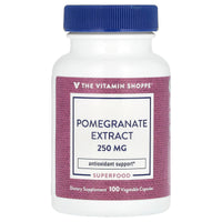 Thumbnail for The Vitamin Shoppe Pomegranate Extract 250MG, Antioxidant That Supports Cellular Health, Superfood (100 Veggie Capsules)