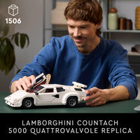 Thumbnail for LEGO Icons Lamborghini Countach 5000 Quattrovalvole Model Car Kit - Collectible Building Set for Adults, Ages 18+ - Detailed Lamborghini Car Kit with Scissor Doors, V12 Engine, and More - 10337