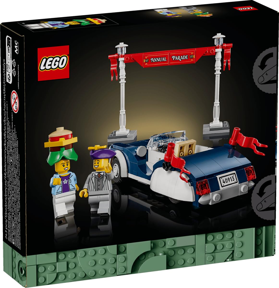 LEGO Vintage Parade Car Building Set 40913 – Classic Car Display Model with Minifigure, Collectible Vehicle Toy, Gift Fans