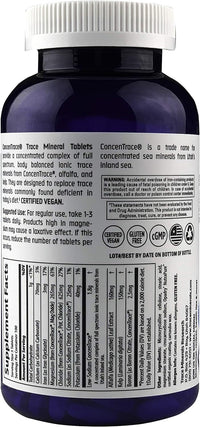 Thumbnail for Trace Minerals ConcenTrace Trace Minerals Tablets - Daily Supplement for Overall Wellness - Natural Energy, Bone Strength, Healthy Connective Tissue & Immune System Support - 90 Count (30 Servings)