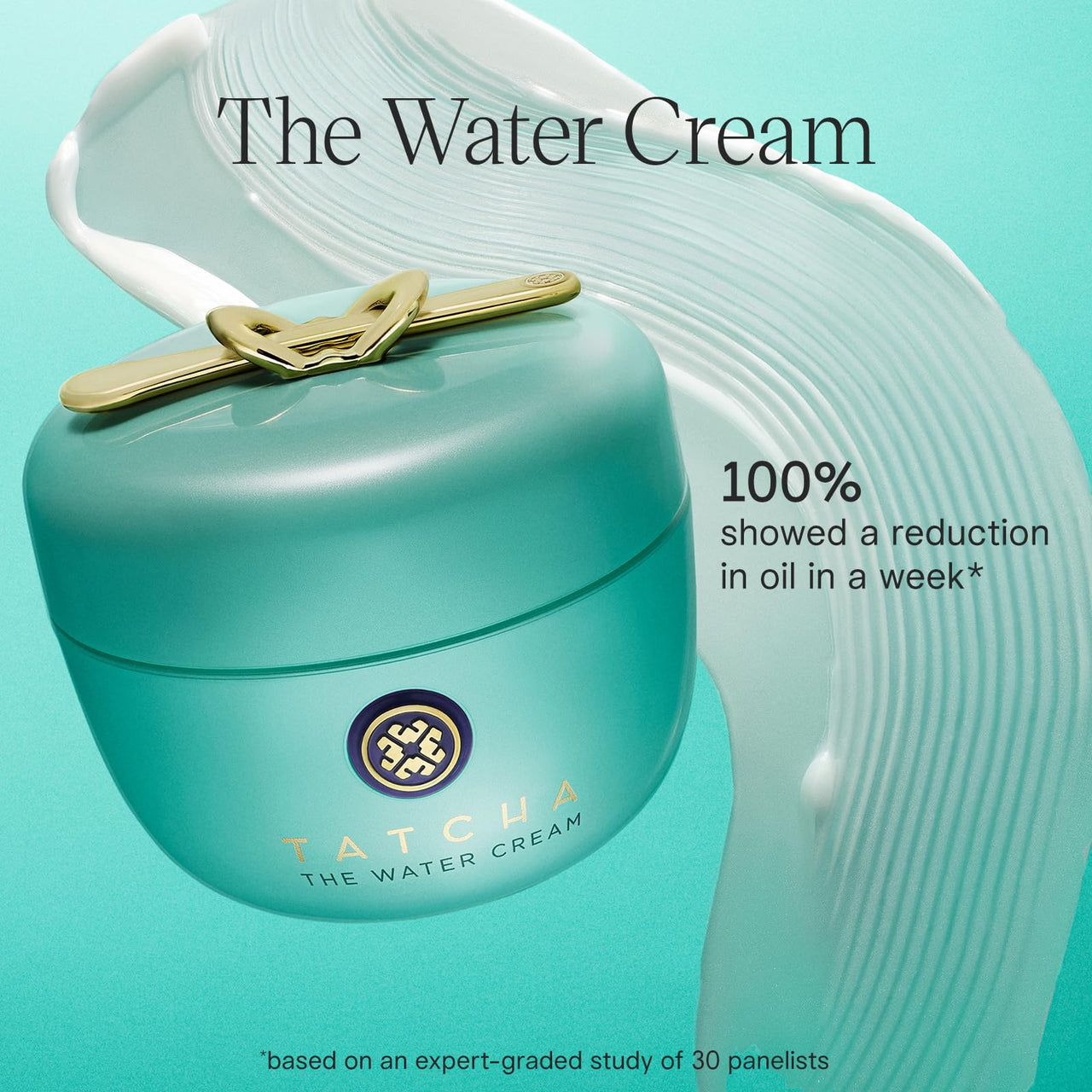 TATCHA The Water Cream | Cream Moisturizer for Face, Optimal Hydration For Pure Poreless Skin | Travel Size | 10 ml / 0.34 oz