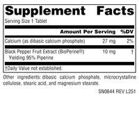 Thumbnail for Source Naturals BioPerine - Black Pepper Fruit Extract, Promotes Nutrient Absorption* 10 mg, 120 Tablets