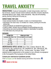 Thumbnail for HomeoPet Travel Anxiety Relief for Pets 450 Drops per Bottle (1 Pack)