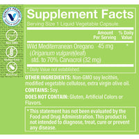 Thumbnail for The Vitamin Shoppe Oil of Oregano 45mg - Immune System Support | 70% Carvacrol Super Strength | 120 Veggie Caps | Wild Mediterranean