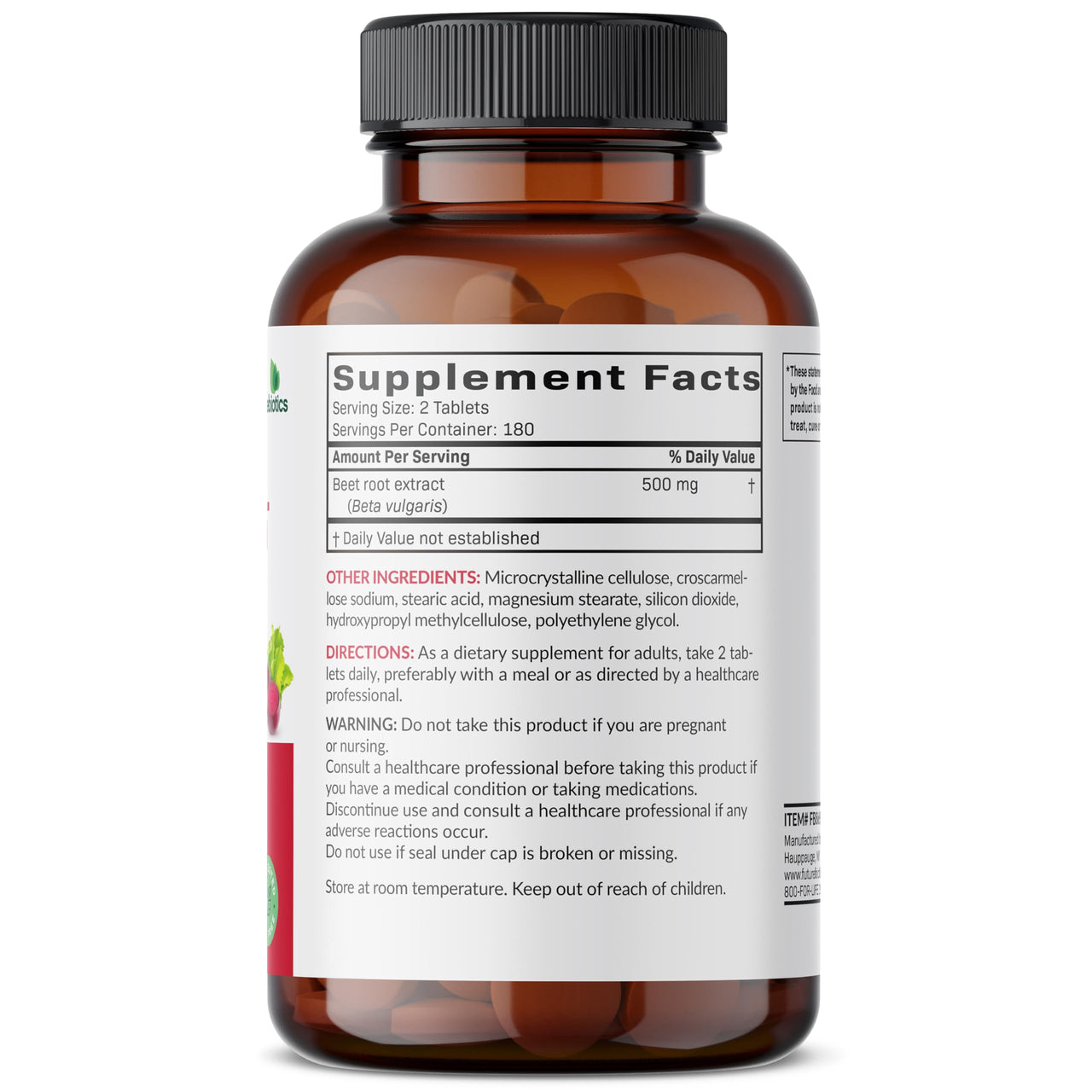 Futurebiotics Beet Root Extra Strength, Non-GMO, 360 Vegetarian Tablets