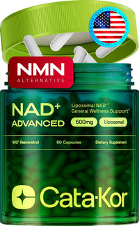 Thumbnail for Cata-Kor Liposomal NAD Supplement with Resveratrol – NMN Supplement Alternative – Third-Party Tested – 30-Day Supply – Advanced NAD+ Resveratrol