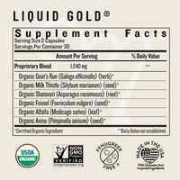 Thumbnail for Legendairy Milk Liquid Gold Lactation Support | Lactation Supplement with Organic Goats Rue, Milk Thistle, Shatavari, Fennel, Alfalfa & Anise | Breastfeeding Supplements, 60 Count