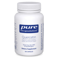 Thumbnail for Pure Encapsulations Quercetin - 500 mg - Immune Support, Cellular Health & Heart Health* - Antioxidant Supplement - Gluten Free & Non-GMO - 120 Capsules