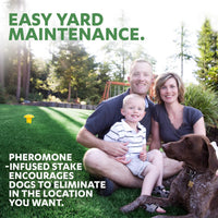 Thumbnail for Simple Solution Pee Post Outdoor Dog Training Aid, 13-Inch Pheromone Infused Yard Marking Stake for Puppy Potty Training, Housebreaking, Lawn and Garden Dog Pee Attractant, Reusable Potty Helper