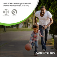 Thumbnail for NaturesPlus Animal Parade Children's Chewable Multivitamin - Grape Flavor - 180 Animal-Shaped Tablets - Promotes Health & Well-Being - Vegetarian, Gluten Free - 90 Servings