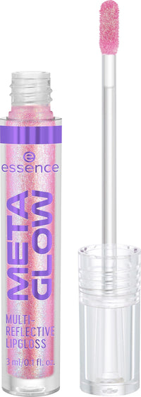 Thumbnail for essence | Meta Glow Multi-Reflective Lip Gloss | Iridescent Shimmer, Holographic, Non-Sticky & Comfortable | Vegan & Cruelty Free (03 | Pink Vision)