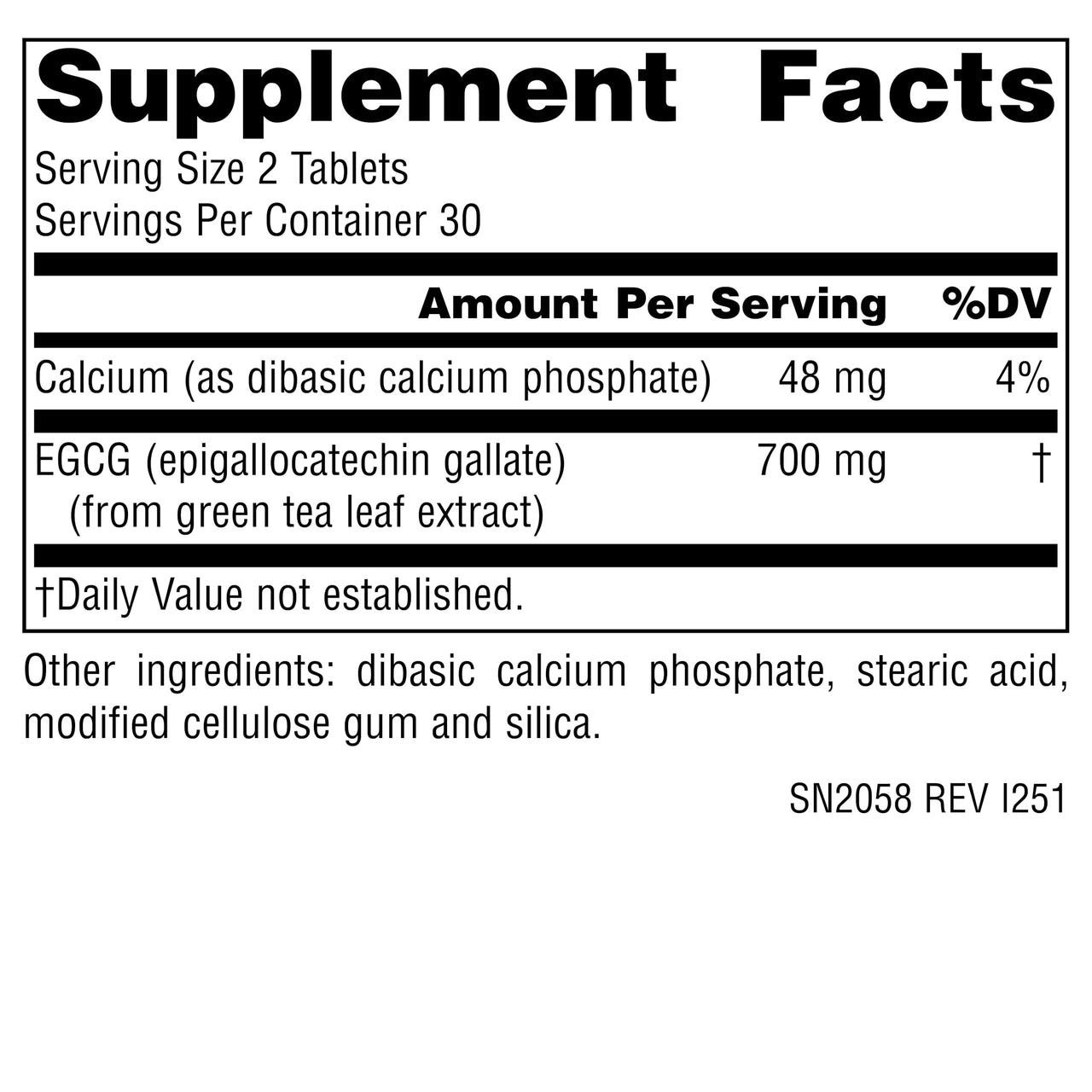 Source Naturals EGCG, Antioxidant and Thermogenic Activator from Green Tea*, 350mg - 60 Tablets