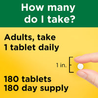 Thumbnail for Nature Made Iron 65 mg (325 mg Ferrous Sulfate) Tablets, Iron Supplements, Dietary Supplement for Red Blood Cell Support, 180 Tablets, 180 Day Supply
