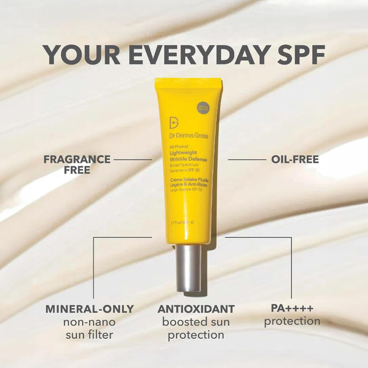 Dr. Dennis Gross All-Physical Lightweight Wrinkle Defense Broad Spectrum Sunscreen SPF 30, 1.7 oz