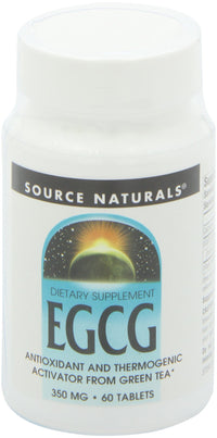 Thumbnail for Source Naturals EGCG, Antioxidant and Thermogenic Activator from Green Tea*, 350mg - 60 Tablets