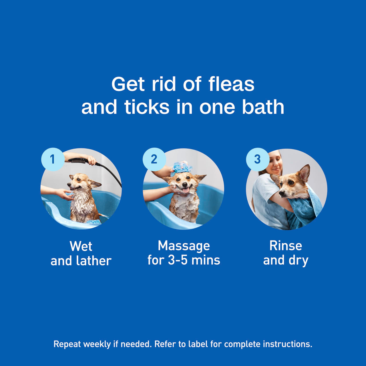 ADAMS Plus Flea & Tick Shampoo with Precor for Dogs, Cats, Puppies & Kittens, Flea Shampoo to Treat Flea Infestations, Kills Ticks, Fleas, Flea Eggs & Lice, Cleans and Conditions Coat, 12 Ounces