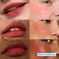 Thumbnail for fwee Blurry Pudding Pot | Airbrushed Blush & Lip, Buildable Pigment, Long-lasting, Lightweight, Easy to Blend, Natural Soft Matte Finish - Ambitious (Warm Red) | 0.17 oz
