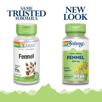 Thumbnail for SOLARAY Fennel Seed 450mg | May Help Support Healthy Digestion, Fresh Breath, Respiratory Function | Non-GMO | Vegan | Lab Verified | 100 VegCaps