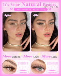 Thumbnail for Wispy Lash Clusters Kit Venus Invisible Band Eyelash Clusters 8-16mm Lash Extension Kit Natural Lashes Clusters Eyelash Extension Kit with Thin Band Lash Cluster Clear Lash Glue and Tweezers by Wtvane