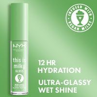 Thumbnail for NYX PROFESSIONAL MAKEUP This Is Milky Gloss, Lip Gloss with 12 Hour Hydration, Vegan - Mint Chocolate Chip Shake (Mint Green)