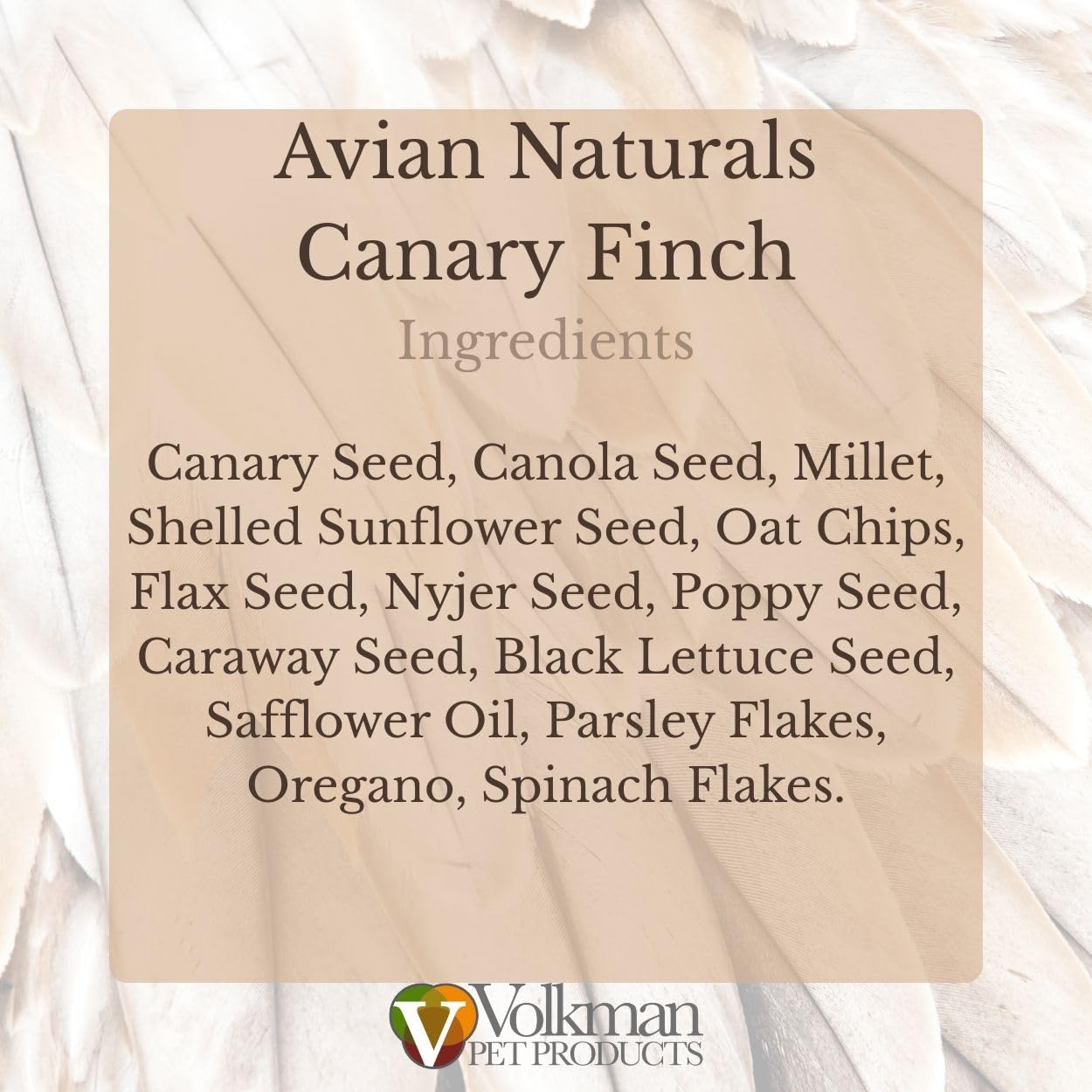 Volkman Avian Naturals Canary Finch 4lb