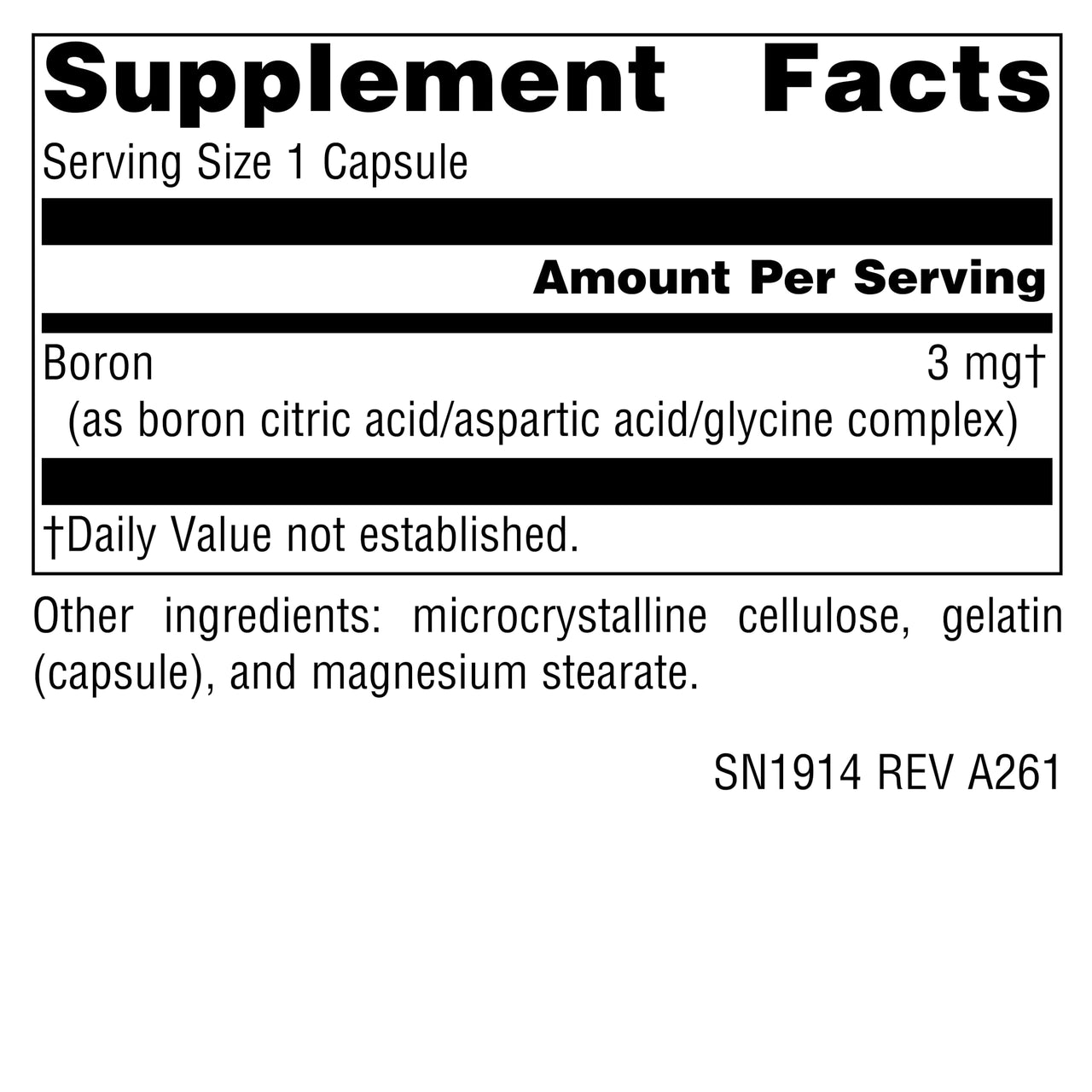 Source Naturals Triple Boron, Three Forms for Optimal Bioavailibility* 3 mg - 200 Capsules