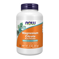 Thumbnail for NOW Foods Supplements, Magnesium Citrate Pure Powder, Enzyme Function*, Nervous System Support*, 8-Ounce