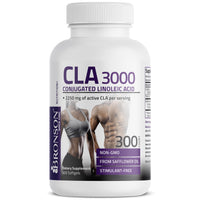 Thumbnail for Bronson CLA 3000 Extra High Potency Supports Healthy Weight Management Lean Muscle Mass Non-Stimulating Conjugated Linoleic Acid 300 Softgels
