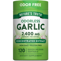 Thumbnail for Nature's Truth Odorless Garlic | 120 Softgels | Extract Pills | Non-GMO, Gluten Free Supplement