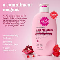 Thumbnail for eos Shea Better Body Lotion Pomegranate Raspberry, 24-Hour Moisture Skin Care, Lightweight & Non-Greasy, Natural Shea, Vegan, 16 fl oz