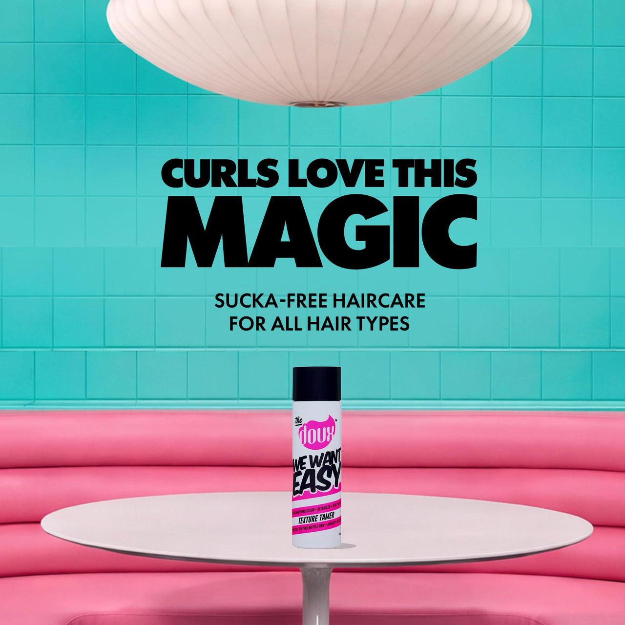 The Doux WE WANT EASY Texture Tamer - Leave In Conditioner - Curly Hair Cream - Hydrate, Detangle, and Tame Frizz