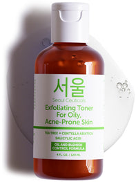 Thumbnail for SeoulCeuticals Korean Toner for Oily Acne Prone Skin – Korean Skin Care Tea Tree Toner for Face – Facial Toner Centella Asiatica, Salicylic Acid. 4 FL OZ