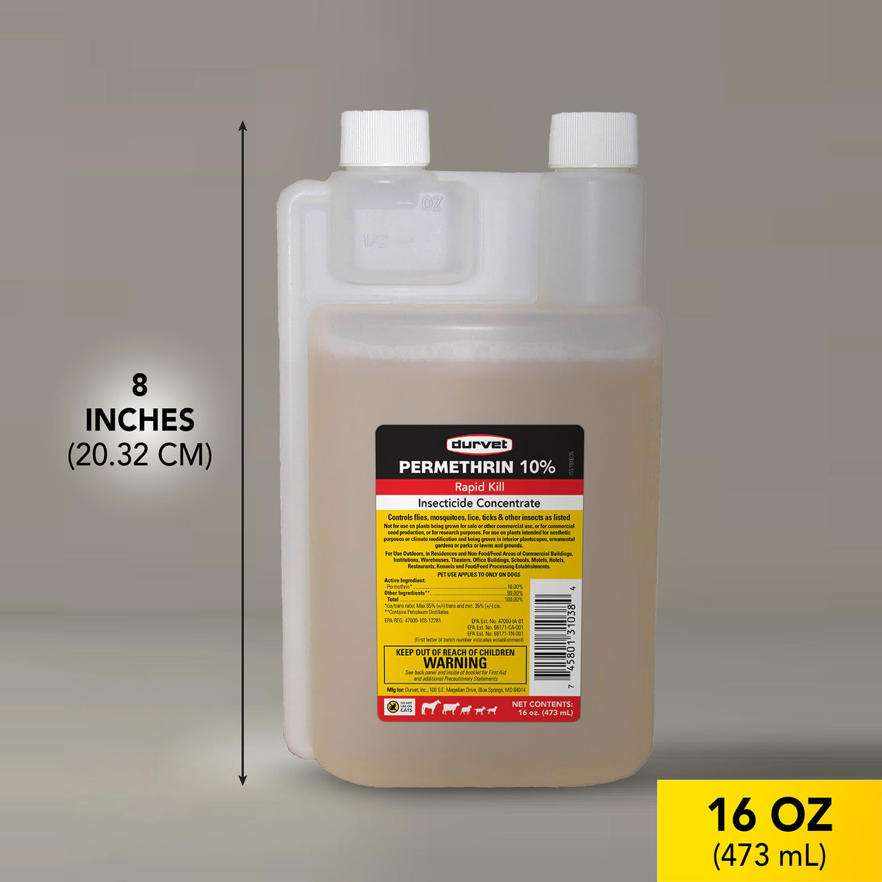 Durvet 2253554 Permethrin EC 10-Percent